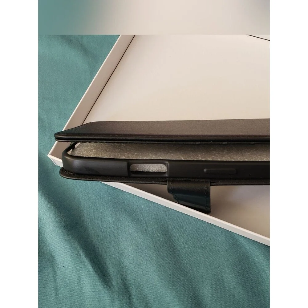 Iphone 16 Wallet Case Black Flip Folio Card Holder Magnetic Closure